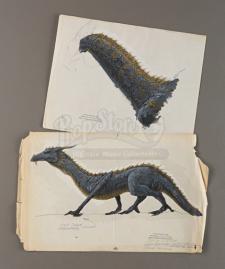 DRAGONSLAYER - Hand-Painted Vermithrax Pejorative Dragon Color References by Dave Carson