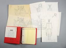 THE GOLDEN CHILD - Printed Storyboard Binder with Hand-Drawn and Printed Sardo Concept Sketches By Randy Dutra