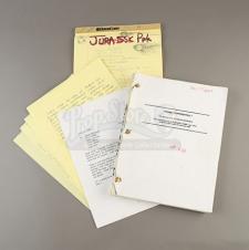 JURASSIC PARK - Phil Tippett’s Revised Script and Hand-Written Story and Breakdown Notes