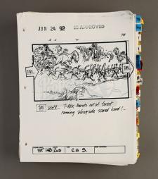 JURASSIC PARK - Various Printed Storyboard Sequences