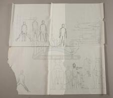 STAR WARS: EPISODE V – THE EMPIRE STRIKES BACK - Hand-Drawn Tauntaun and Rider Concept Drawings by Phil Tippett