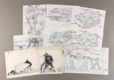 STAR WARS: EPISODE V – THE EMPIRE STRIKES BACK - Imperial Walker Concept Prints with Acetate Animations