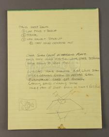 STAR WARS: EPISODE VI - RETURN OF THE JEDI - Phil Tippett’s Handwritten Visual Effects Notepad