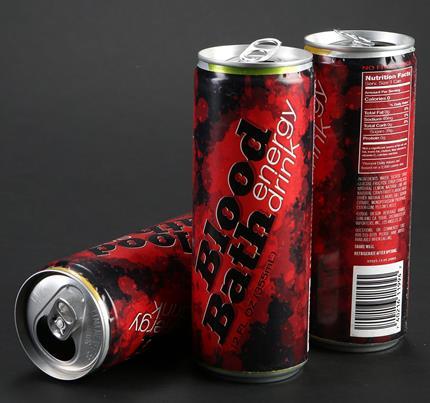 Freaks of Nature: Three Blood Bath Energy Drink Cans