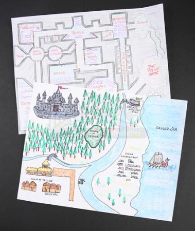 S2E14 - Advanced Dungeons & Dragons: Abed Nadir's (as portrayed by Danny Pudi) Dungeon Master Map