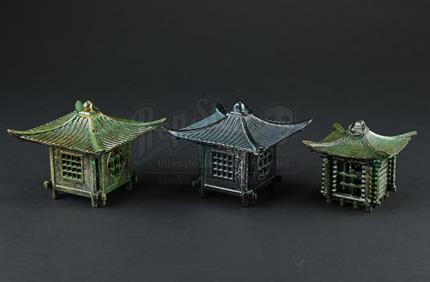Three Major (Scarlett Johansson) Pagodas Statuettes