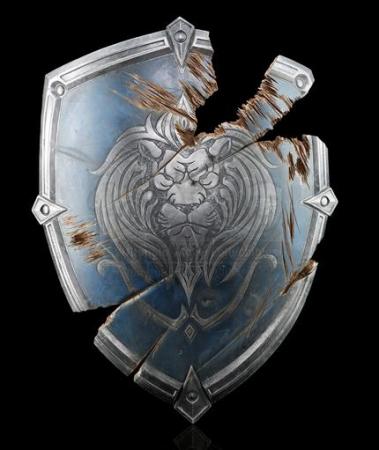 Battled-Damaged Foot Soldier Alliance Shield