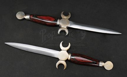 Unknown Production - Two Decorated Handle Daggers
