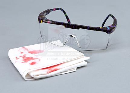 THE X-FILES (1993 - 2002) - Agent Dana Scully's (Gillian Anderson) Autopsy Goggles and Bloody Handkerchief