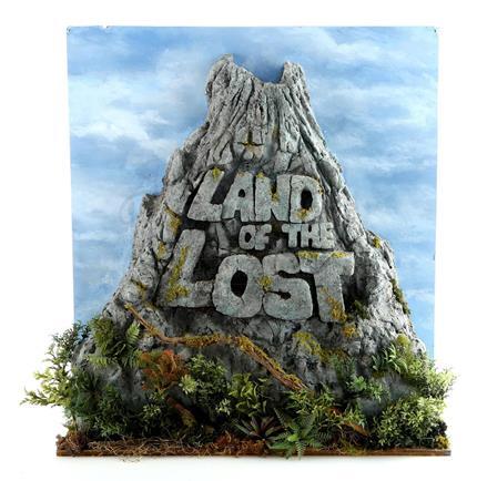 LAND OF THE LOST (1991 - 1992) - Opening Title Sequence Miniature Foam Logo Volcano