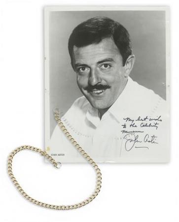 THE ADDAMS FAMILY (1964 - 1966) - Gomez Addams’ (John Astin) Watch Chain and Autographed Photo