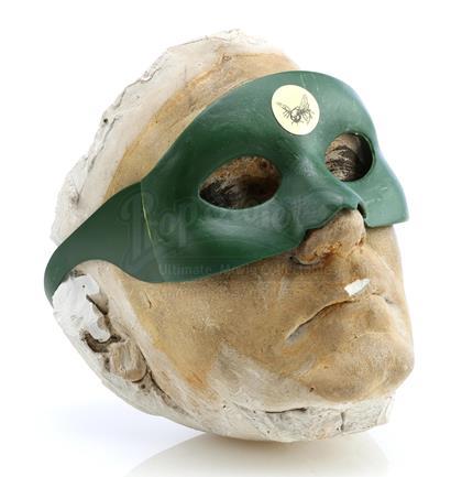THE GREEN HORNET (1966 - 1967) - Green Hornet's (Van Williams) Plaster Face Cast and Signed Toy Mask