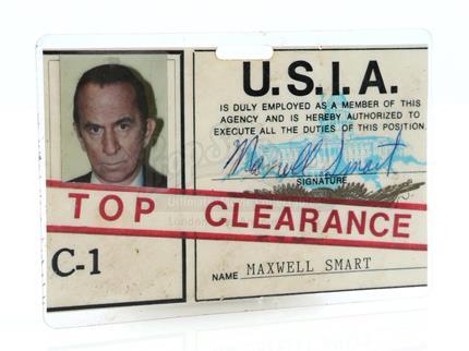 GET SMART, AGAIN! (1989) - Maxwell Smart’s (Don Adams) United States Intelligence Agency ID Badge