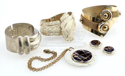 STAR TREK: THE ORIGINAL SERIES (1966 - 1969) OR OTHER PRODUCTION - William Ware Theiss’ Workroom Cuff Bracelets, Necklace and Earrings